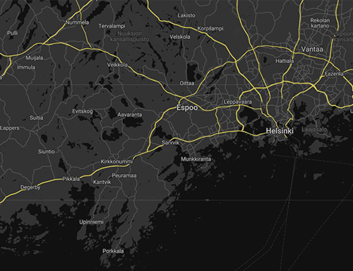 City map to Espoo office